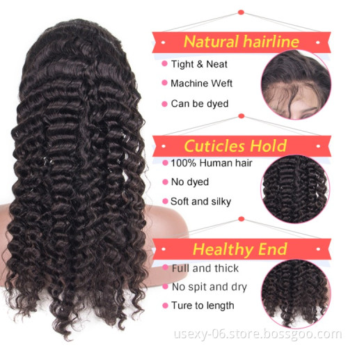Usexy Hot Product Indian Hairs 100 Original Natural black 150 Density Virgin Full Lace Wig
